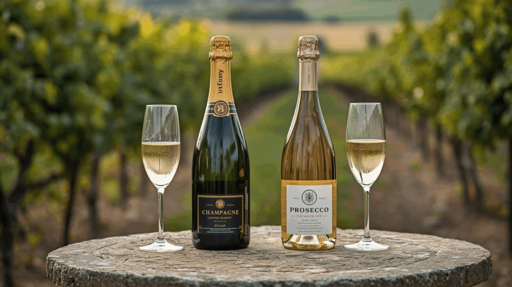 Prosecco vs Champagne bottles for gifting