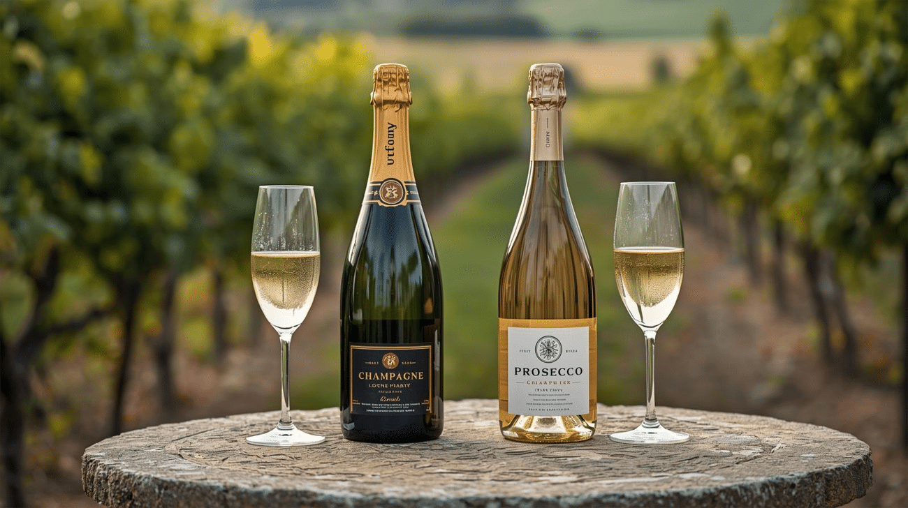Prosecco vs Champagne bottles for gifting