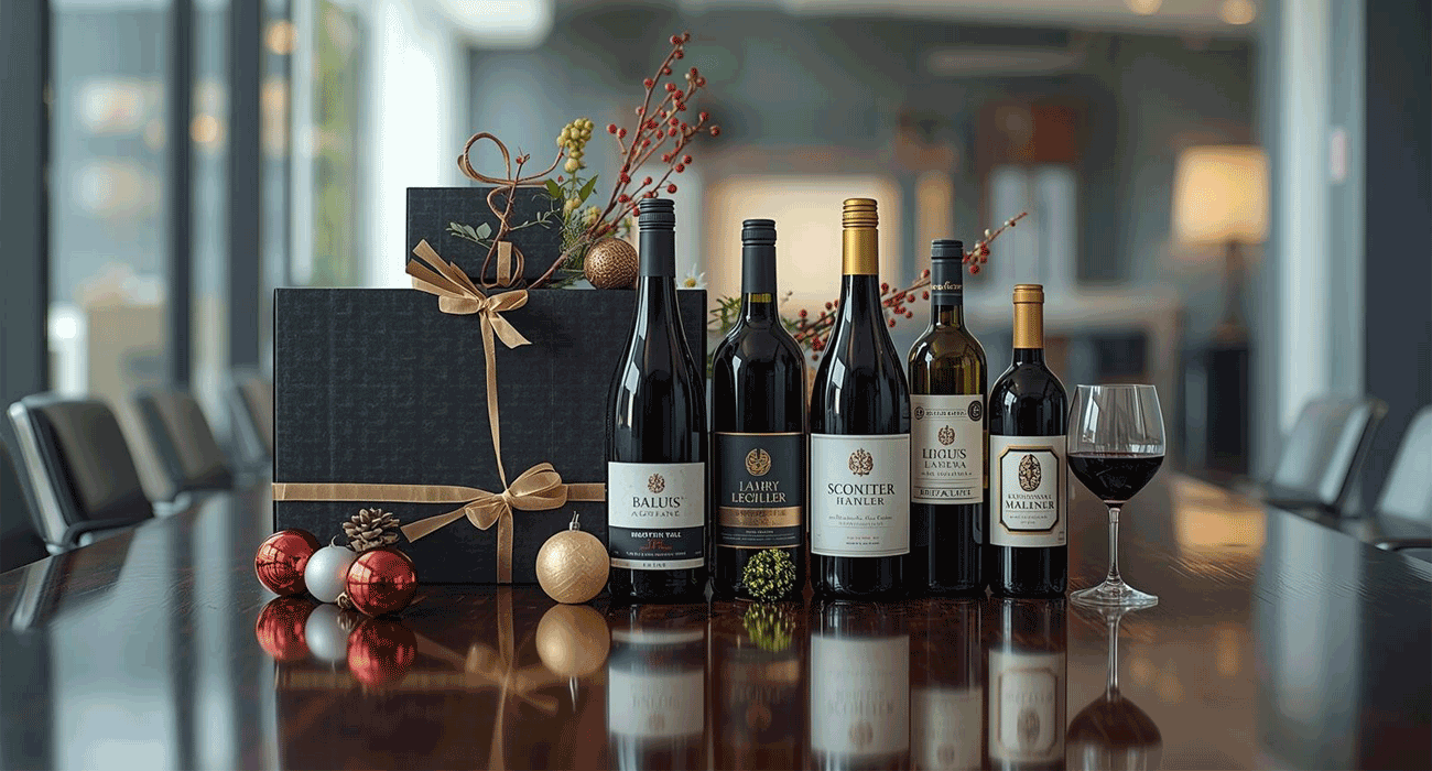corporate holiday wine gifts