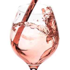 Pouring Rose in to a glass
